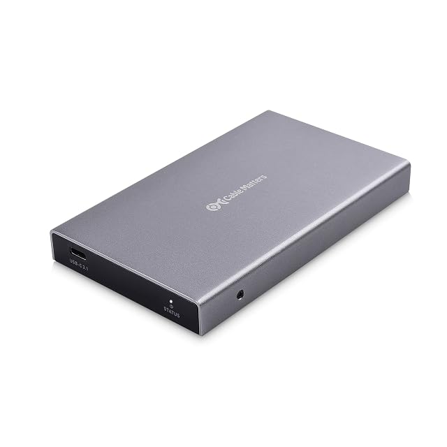 Box in alluminio per SSD da 2,5 pollici Cable Matters con una presa USB-C