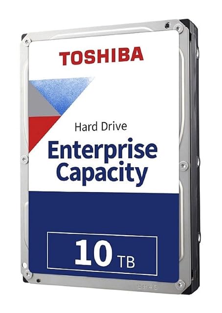 Disco rigido interno Toshiba MG06ACA10TEY da 10 TB in formato 3,5 pollici con un connettore SATA
