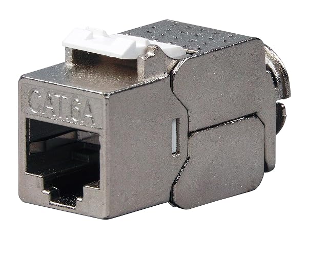 Modulo keystone schermato Cat 6a BIGtec in pressofusione di zinco con coperchio a scatto