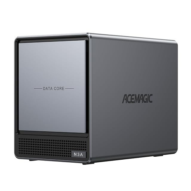 Box NAS ACEMAGIC N3A a quattro alloggiamenti con due slot M.2 e nessun disco montato