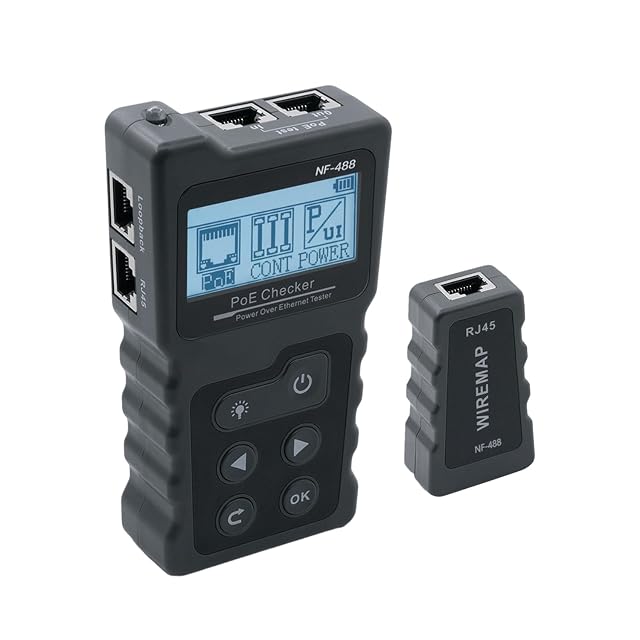 Tester per cavi di rete Mcbazel con schermo LCD e una luce integrata per cavi RJ45
