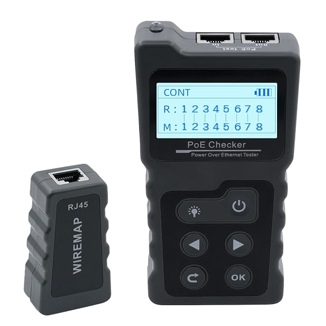 Tester multifunzione per cavi RJ45 Tolesum con schermo LCD e un’interfaccia remota