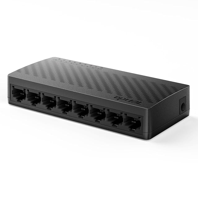Switch di rete gigabit Tenda SG108 a otto porte, unità compatta da scrivania con otto prese RJ45