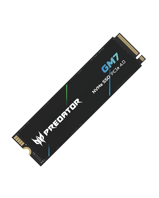 Unità a stato solido Acer Predator GM7 da 1 TB in formato M.2 2280 NVMe su PCIe 4.0