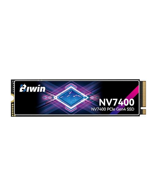Unità BIWIN Black Opal NV7400 da 1 TB in formato M.2 NVMe con un pad termico in grafene