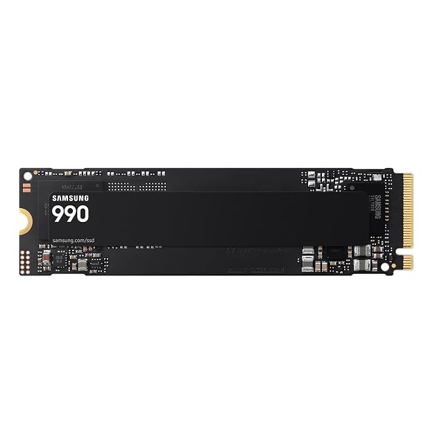 Unità interna Samsung SSD 990 da 1 TB in formato M.2 NVMe su PCIe 4.0 con quattro linee