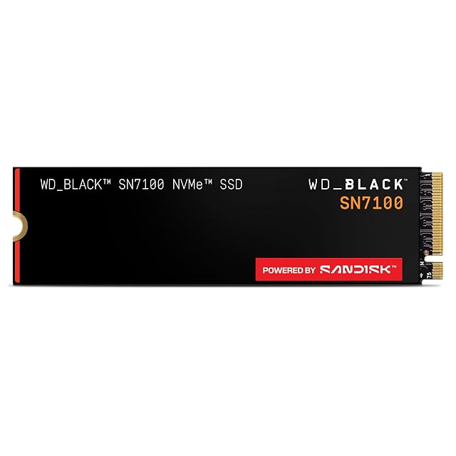 Unità a stato solido SanDisk WD_Black SN7100 da 1 TB in formato NVMe su PCIe Gen 4