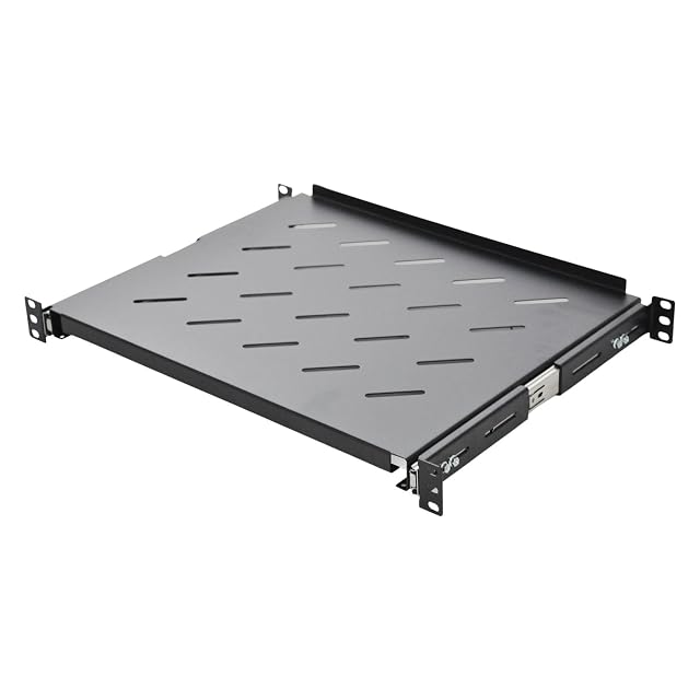 Ripiano estraibile da rack Koscom Connect nero forato da 19 pollici 1U