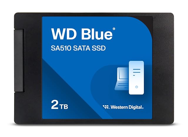 Unità a stato solido interna SATA WD Blue SA510 da 2 TB in formato 2,5 pollici
