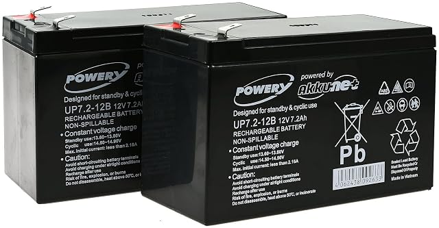 Batteria di ricambio al piombo ermetica akku-net nera da 12 V per un APC Smart-UPS